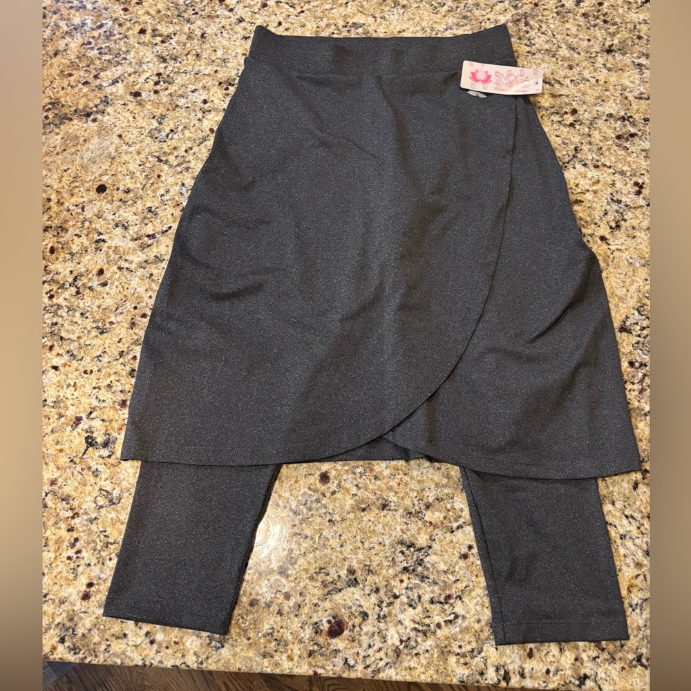 Snoga women’s athletic wrap skirt and leggings combined